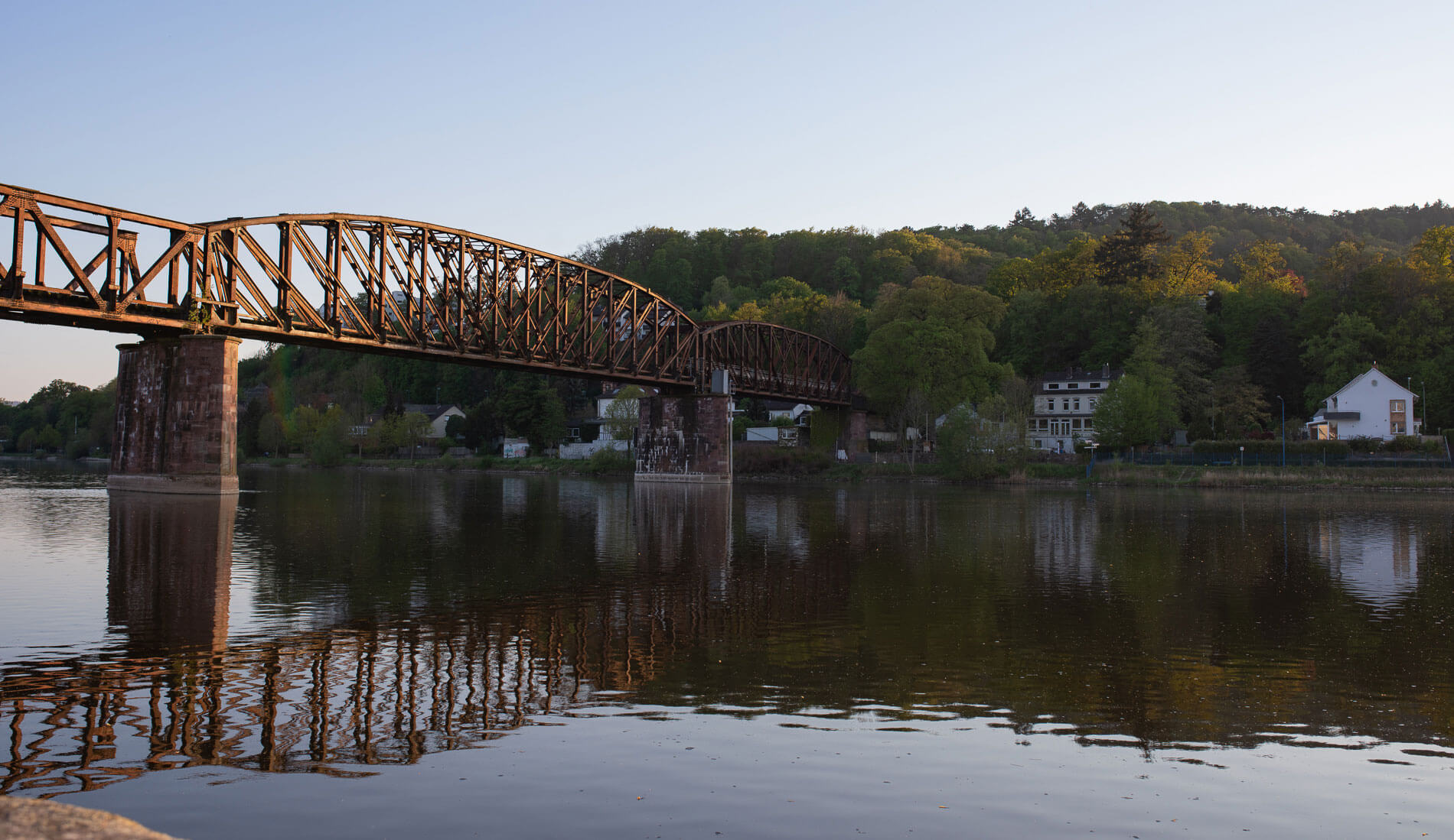 Ansicht der alten Hamelner Eisenbahnbrücke